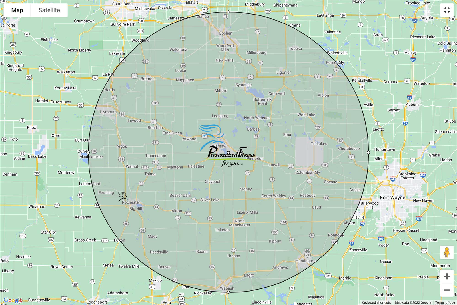 personalized fitness near rochester, indiana