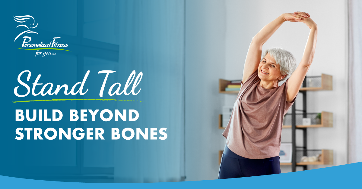 An active, smiling woman over 40 performing a safe, modest weight-bearing exercise at home An active, smiling woman over 40 performing a safe, modest weight-bearing exercise at home