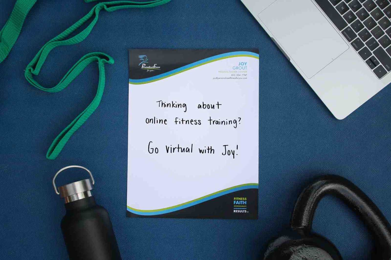 dedicated home exercise setup with resistance bands in a bright, clean room